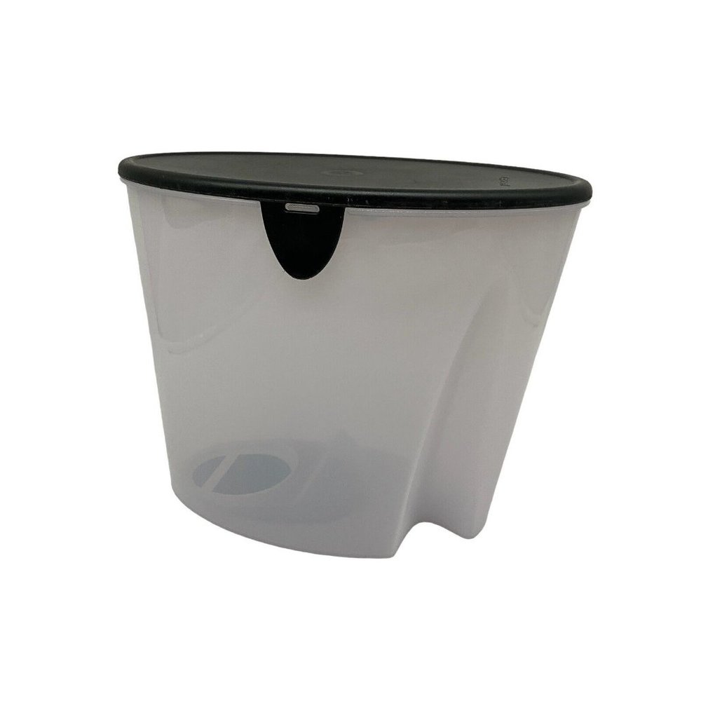 Tupperware Vintage First In First Out (FIFO) Canister with Black Lid